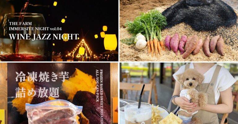 ボジョレー＆JAZZ、焼き芋づくり、農産物詰め放題。１１月のTHE FARM、お楽しみが目白押し